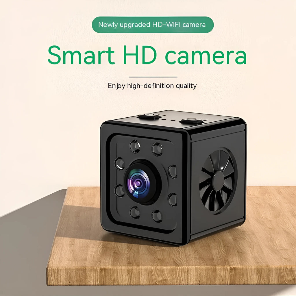 Black cubic K13 remote network sports HD camera on its included mounting bracket.