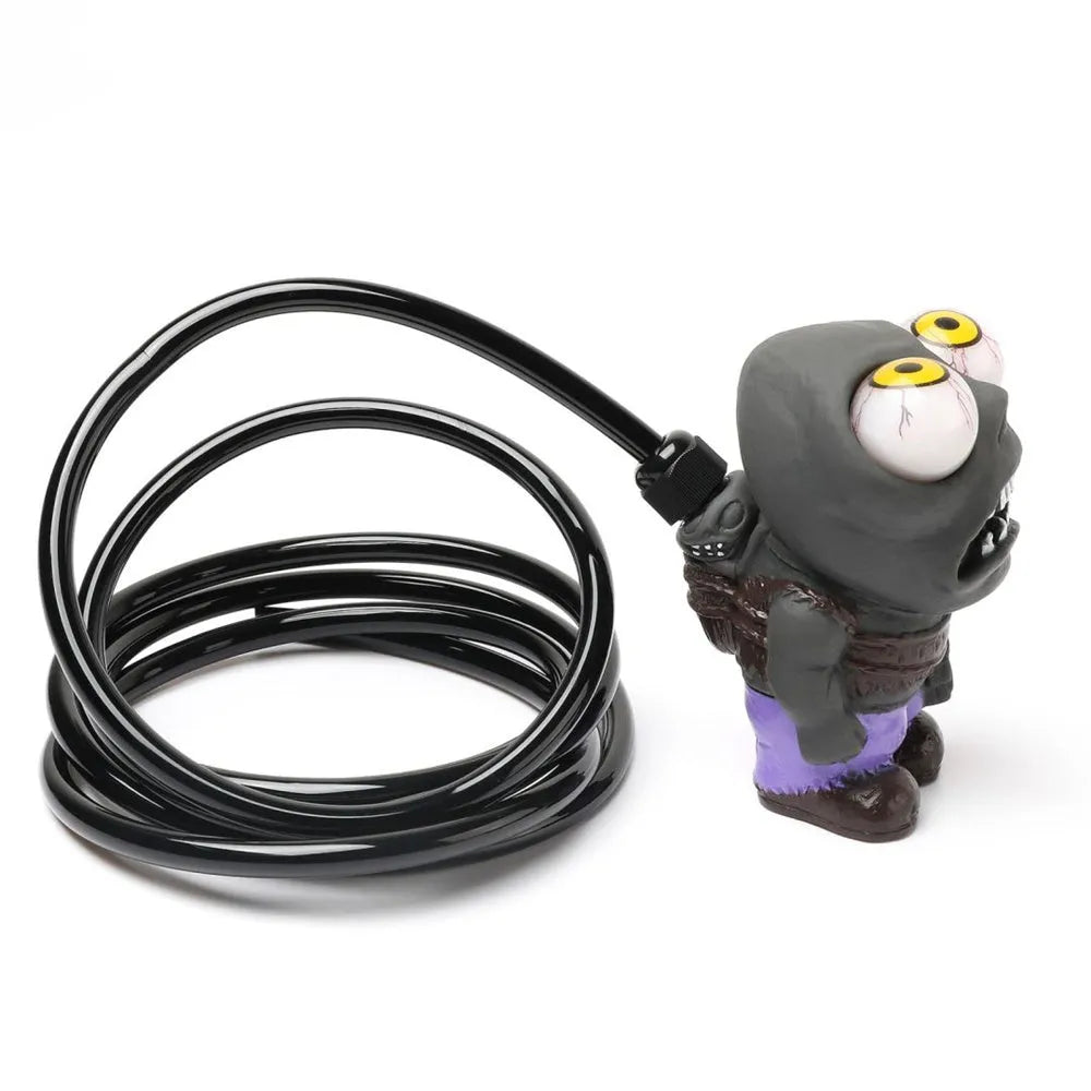 Adjustable turbo car boost eye doll ornament kit with pressure valve, copper tube, and mounting clips on a white background.