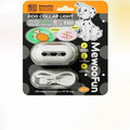 Pet luminous LED collar attachment in four colours with dog patterns