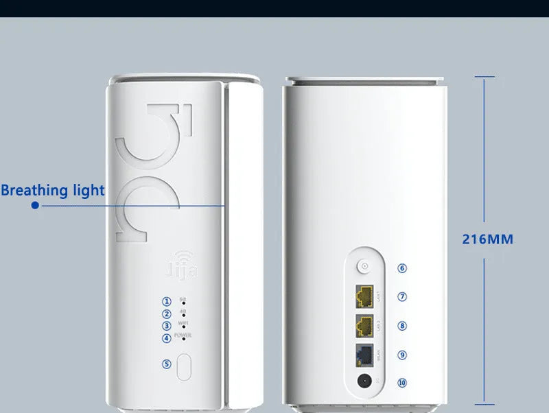 4G CPE wireless router with dual chip options in compact 51mm by 30mm by 5mm design
