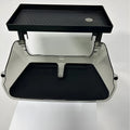 Black ABS storage box for Tesla Model 3 and Y centre console with napkin paper box.