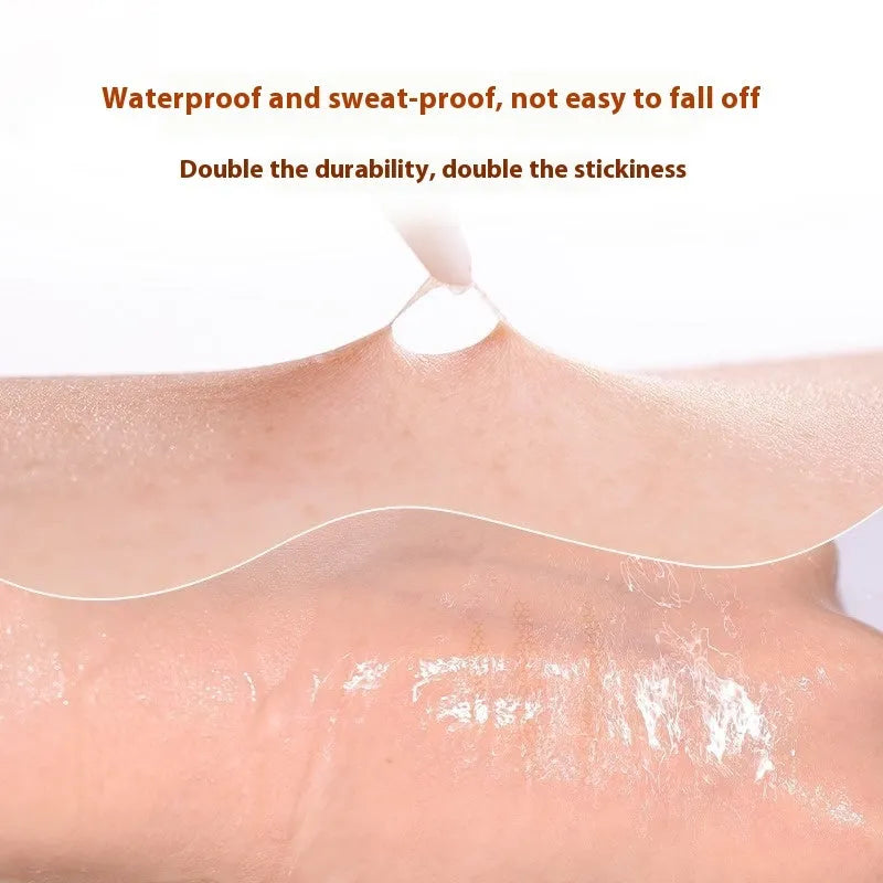 Roll of transparent double eyelid stickers with lace texture for natural eyelid crease creation