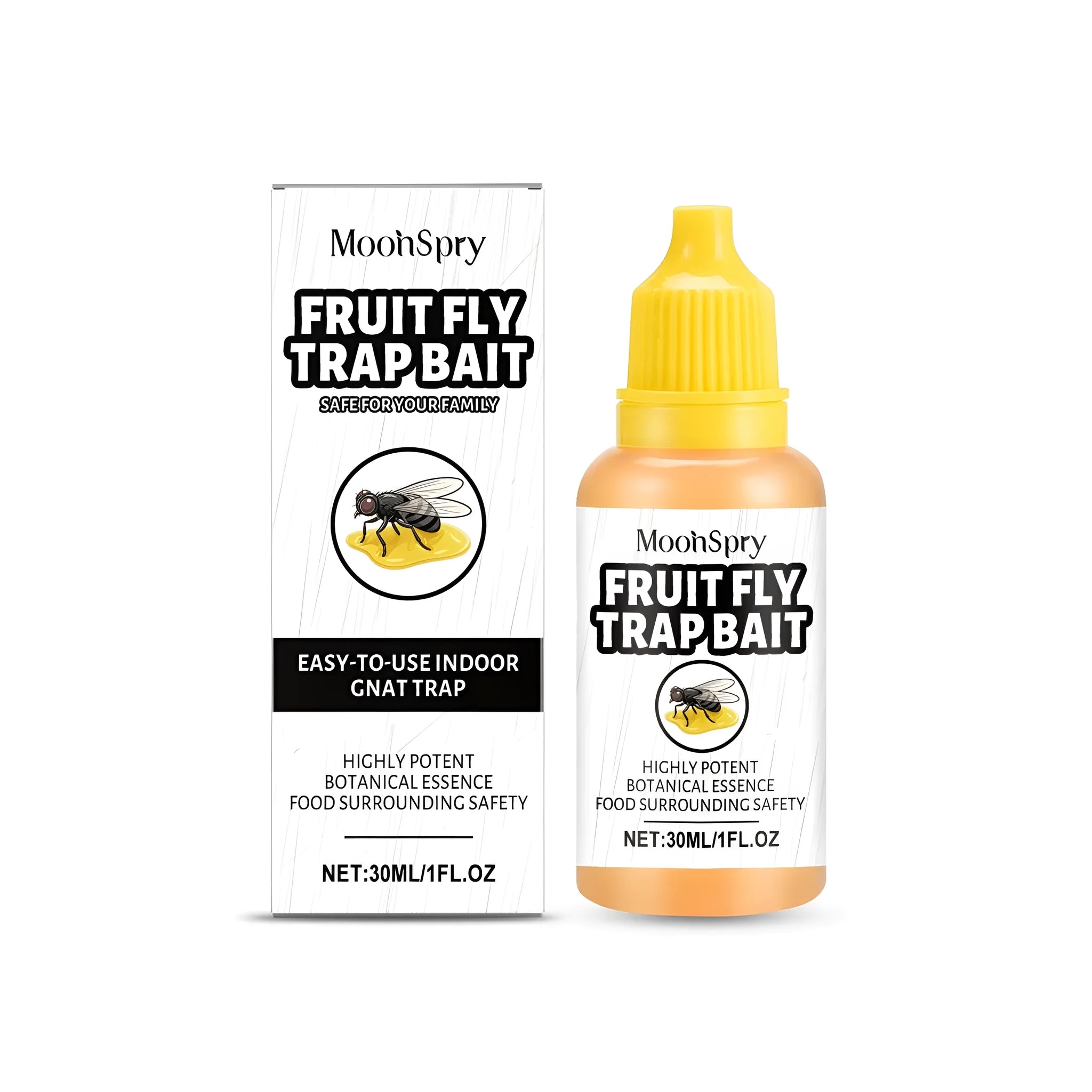 30ml bottle of clear liquid fruit fly trap bait refill solution