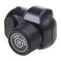 Retro mini camera in black with display screen, 1080p HD portable camcorder for home and outdoor recording