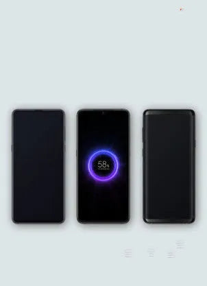 Black and white 10000 mAh power bank with USB Type-C port and wireless charging surface.