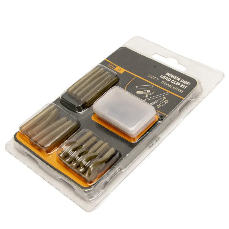 Tobly brand carded set of 30 carp fishing accessories including pipes, hoses, and screws.