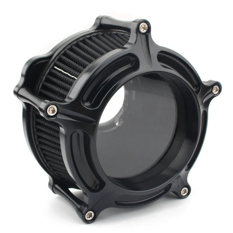 300 aluminium air filter suction retrofitting accessories in multiple colour options including black, red, and blue filter cartridges