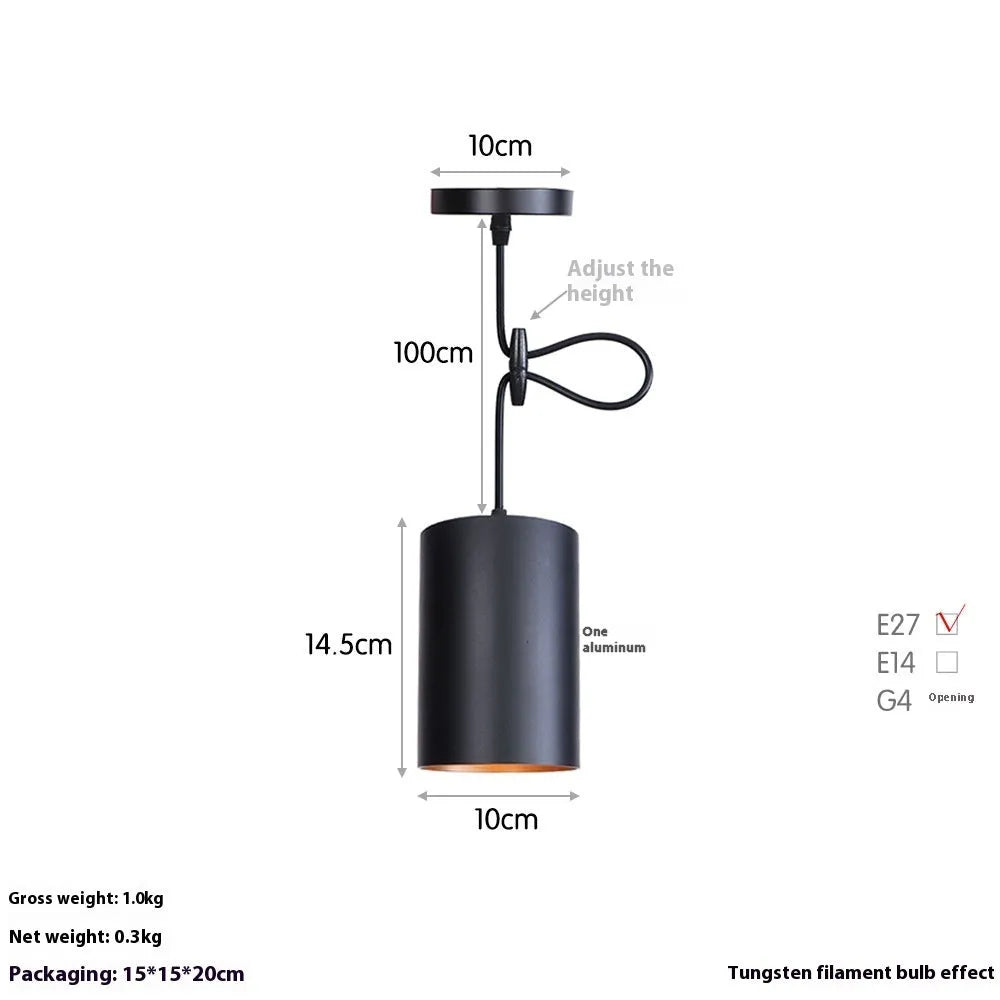 Matte black retro iron art chandelier for ceiling mounting in a bedroom or living room.
