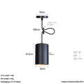 Matte black retro iron art chandelier for ceiling mounting in a bedroom or living room.