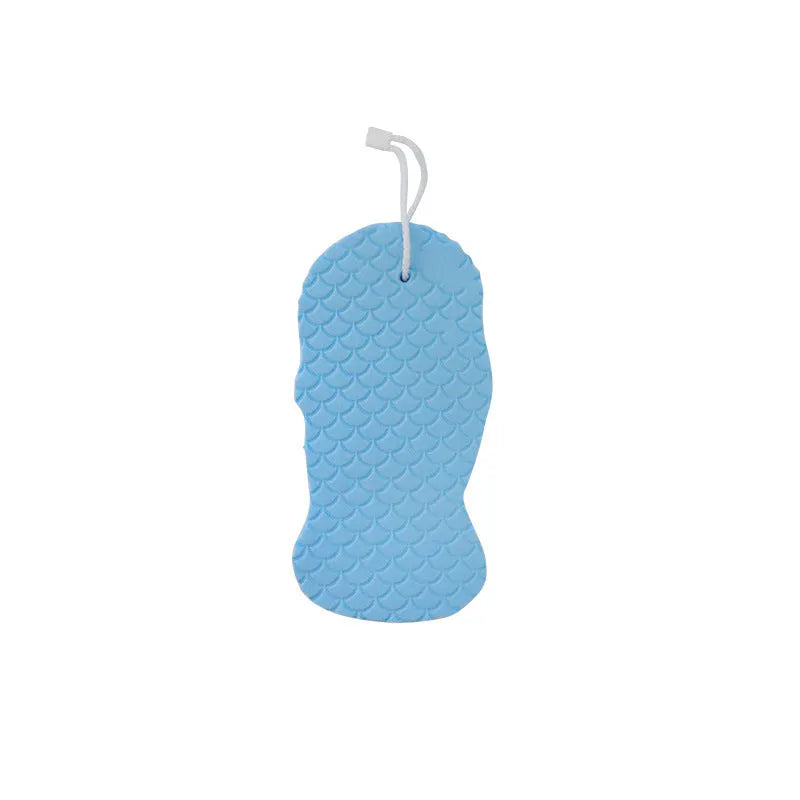 3D fish scale pattern bath sponge ball in super-soft sponge material for gentle body exfoliation