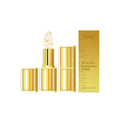 Gold foil nourishing lipstick in a gold case with hyaluronic acid and vitamin E, 3.5g content.