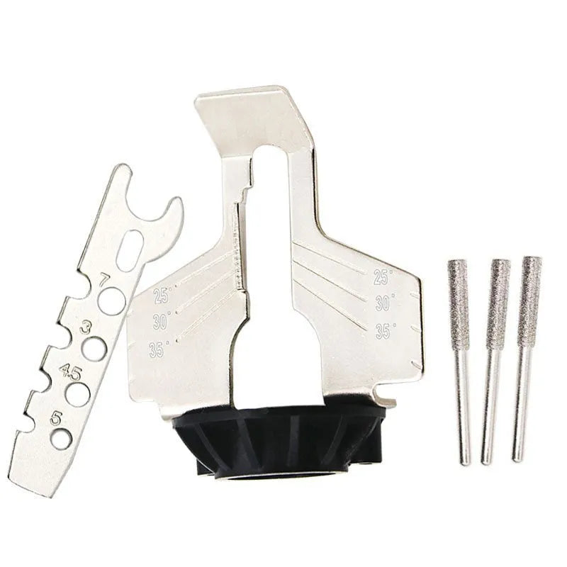 Silver metal chain grinding device for electric grinders with 20mm length