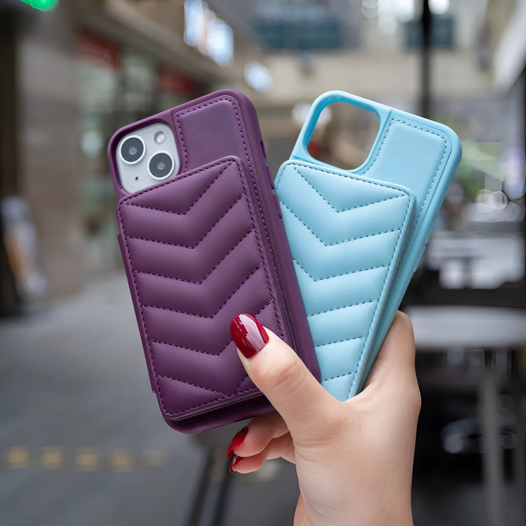 Flip PU phone case with crossbody strap for iPhone 11-15 series in black colour