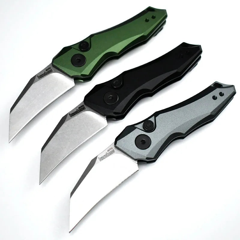 150mm outdoor folding knife in black, grey, or green colour options
