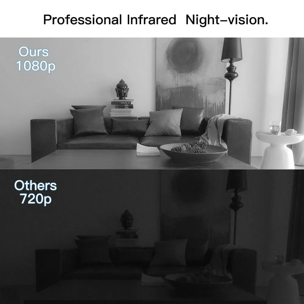 Black ABS plastic 1080p HD DV camera with night vision and 90-degree rotation
