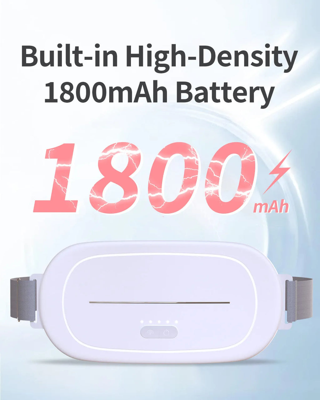 White uterine warming device with adjustable temperature control and 2-metre power cable for postpartum care