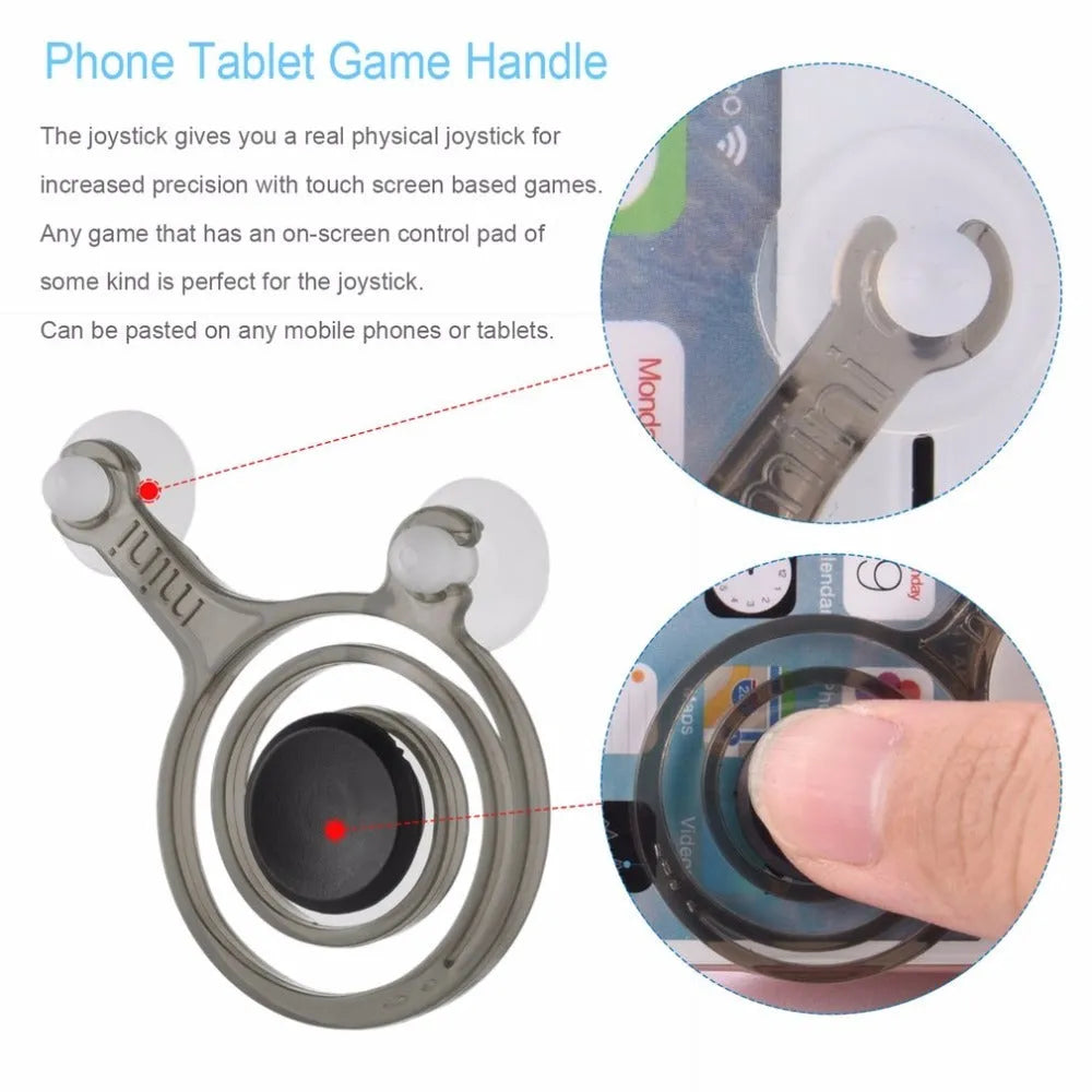 Universal smartphone joystick pair for mobile gaming on touch screen devices