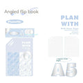 Oblique angle artsy ins style student notebook in A5 or B5 size with salt series design