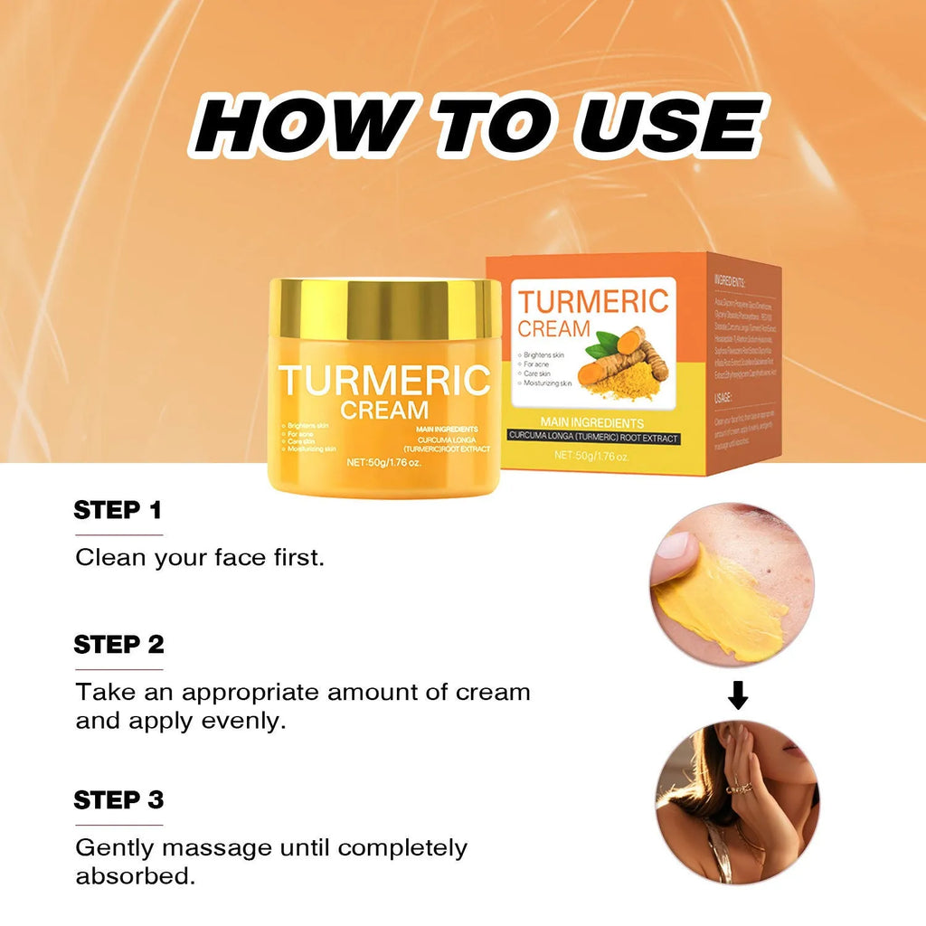 50g brightening moisturising cream jar with hydrating formula measuring 53mm × 48mm