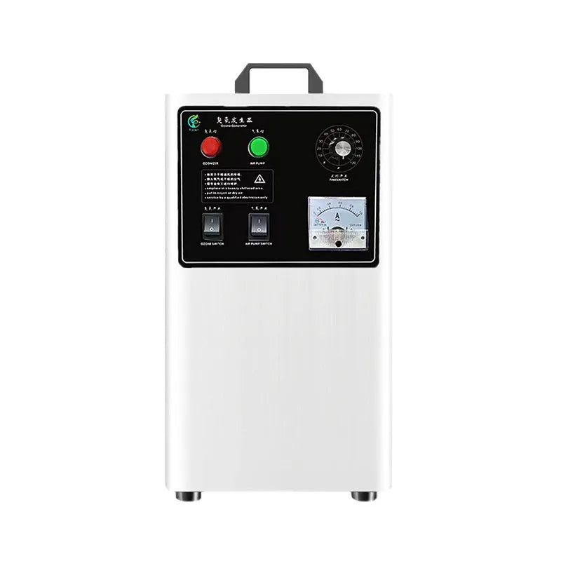 Ozone generator unit for fruit and vegetable treatment with air-cooled design
