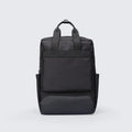 Black Oxford cloth computer backpack with 20-35L capacity
