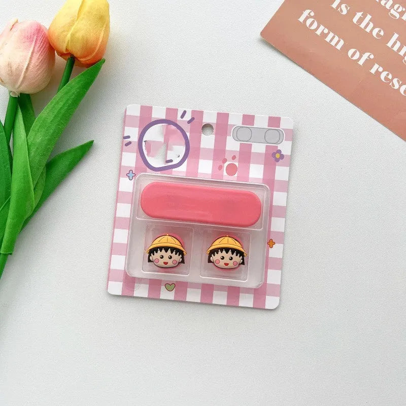 Cartoon magnetic protection data cable fixer for desktop organisation in various colour styles
