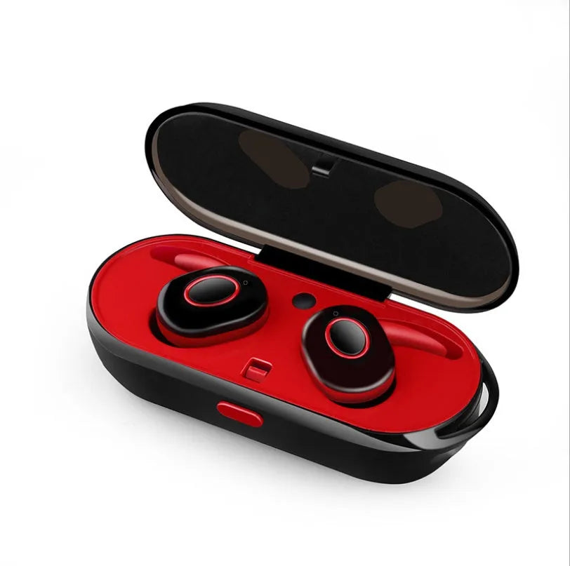 CSR Bluetooth wireless sports earbuds in black, green, red, and white colours showing in-ear TWS design