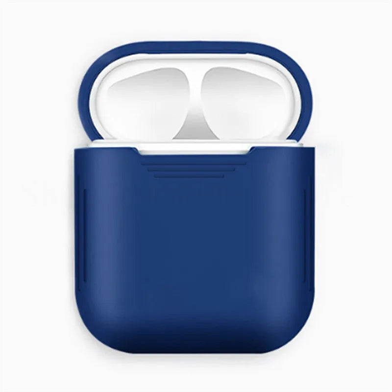 Silicone AirPods case with anti-lost rope and shockproof earmuffs in multiple colour options