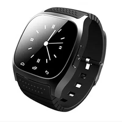 Bluetooth sports watch in black, white or blue colours compatible with Apple iPhone and Android phones