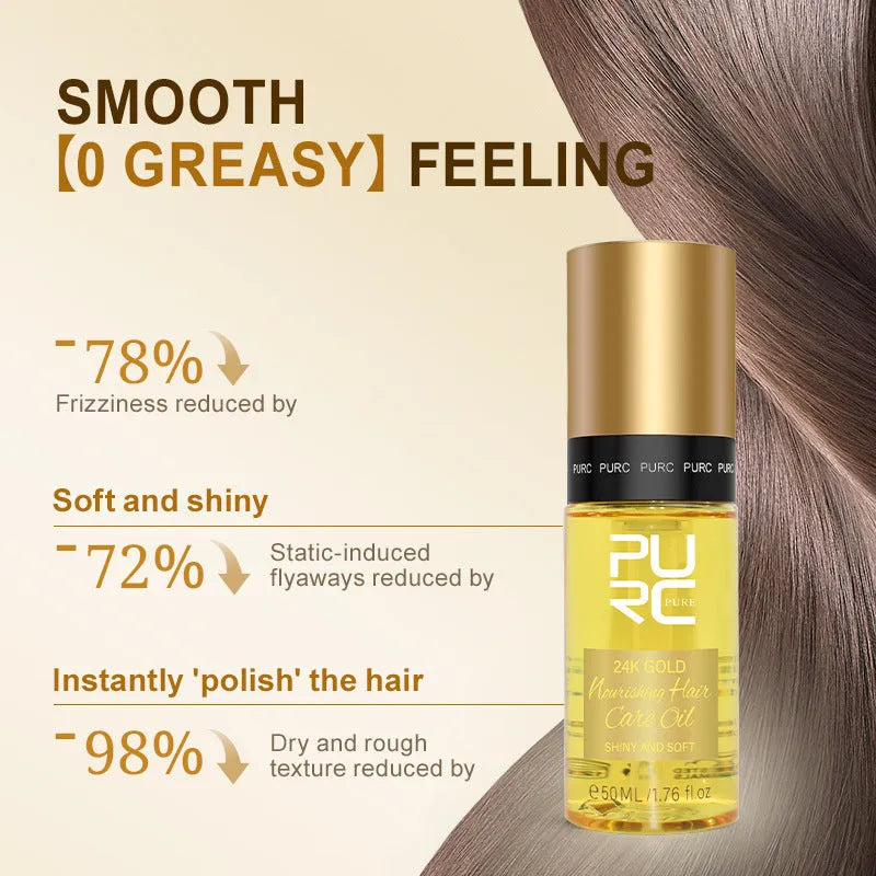 Yellow 50ml curly hair essential oil for split ends and scalp care