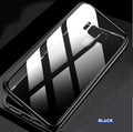 Samsung Galaxy magnetic privacy phone case with anti-peeping screen in closed position showing magnetic closure