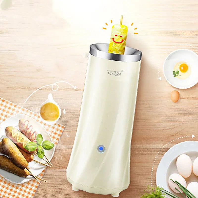 Multifunctional mini breakfast machine in beige white or green colour with automatic operation