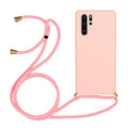 Huawei P30 floral painted phone case with wrist lanyard in TPU material