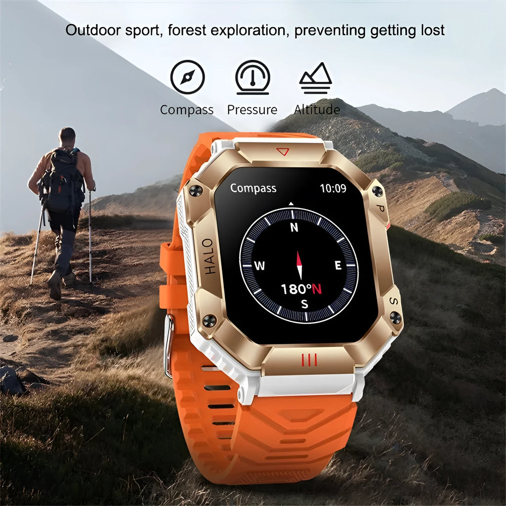 Android GPS fitness smart watch with multiple strap colour options on display
