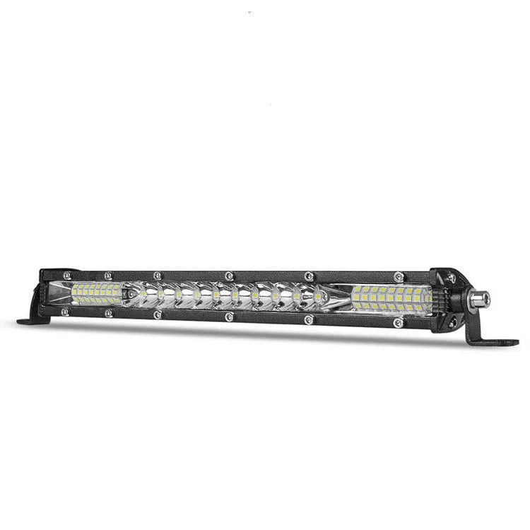 Ultra-thin aluminium alloy LED light strip for Model TY car roof or front bumper in three length options.