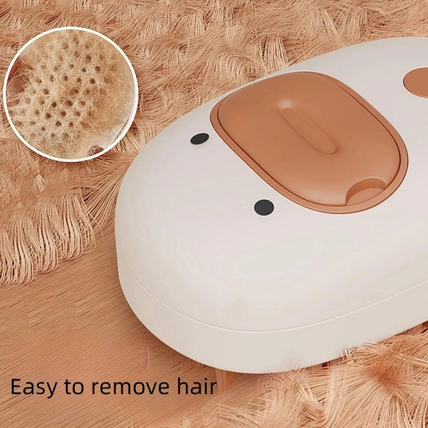 White and yellow rechargeable steam pet brush for dogs and cats with water tank