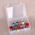 Blue 42-axis multifunctional PP plastic embroidery thread and sewing kit storage box.