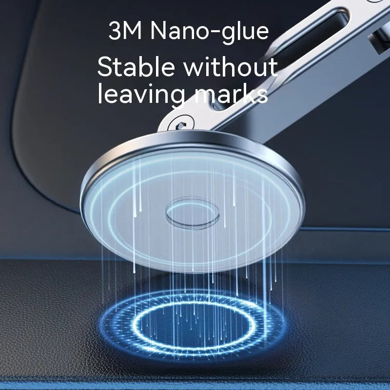 Aluminium alloy magnetic car phone holder with 360-degree rotation in Noble Black