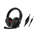 Black wired over-ear gaming headset with a 6.3mm plug and 40mm speaker drivers.
