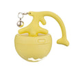 USB electric cat teasing ball with fish bone design rolling on floor with laser pointer activated