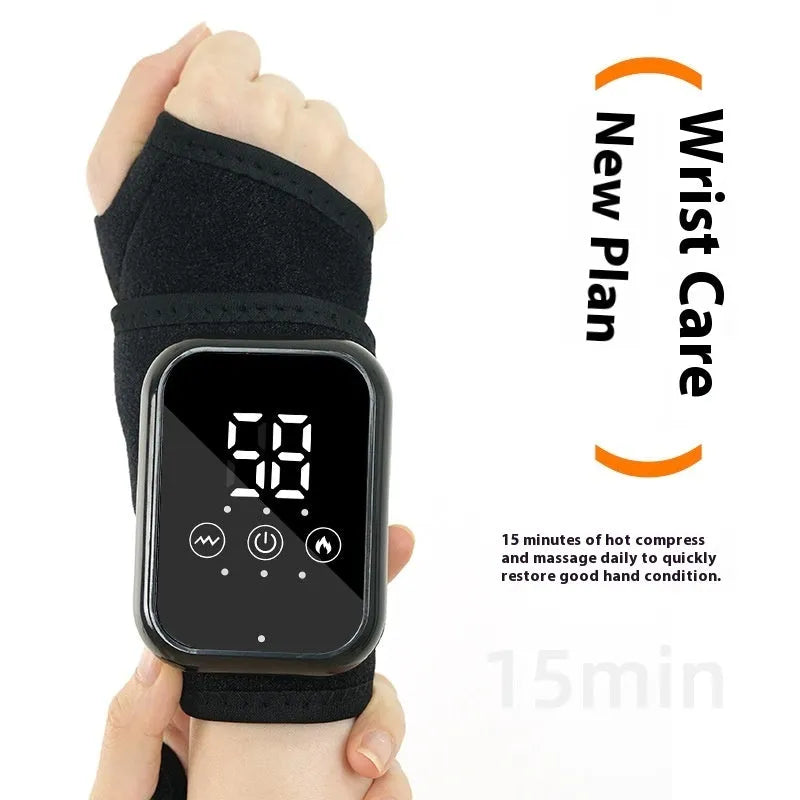 Electric heating ankle sleeve in black or grey colour with 8W power for joint support