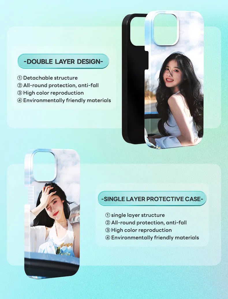 Metal phone case heat transfer printing machine for custom mobile case designs