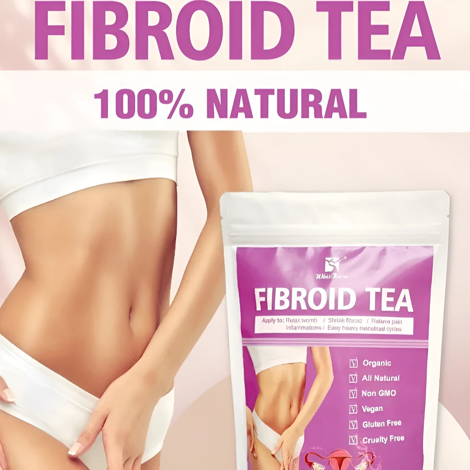 C83 Winstown Fibroid Herbal Tea bag pack with cold extract labelling