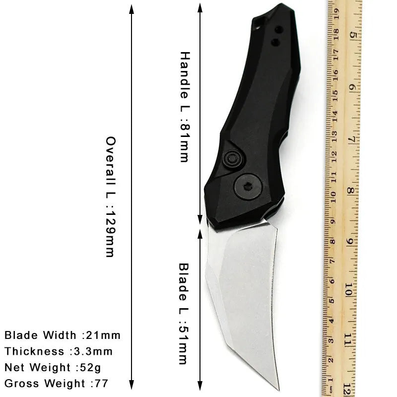 150mm outdoor folding knife in black, grey, or green colour options