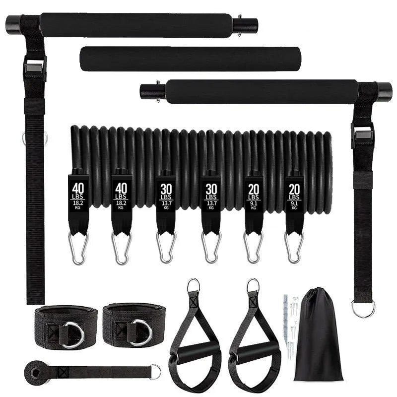 Yoga gymnastic bar 180-pound resistance band set in TPE material for fitness training