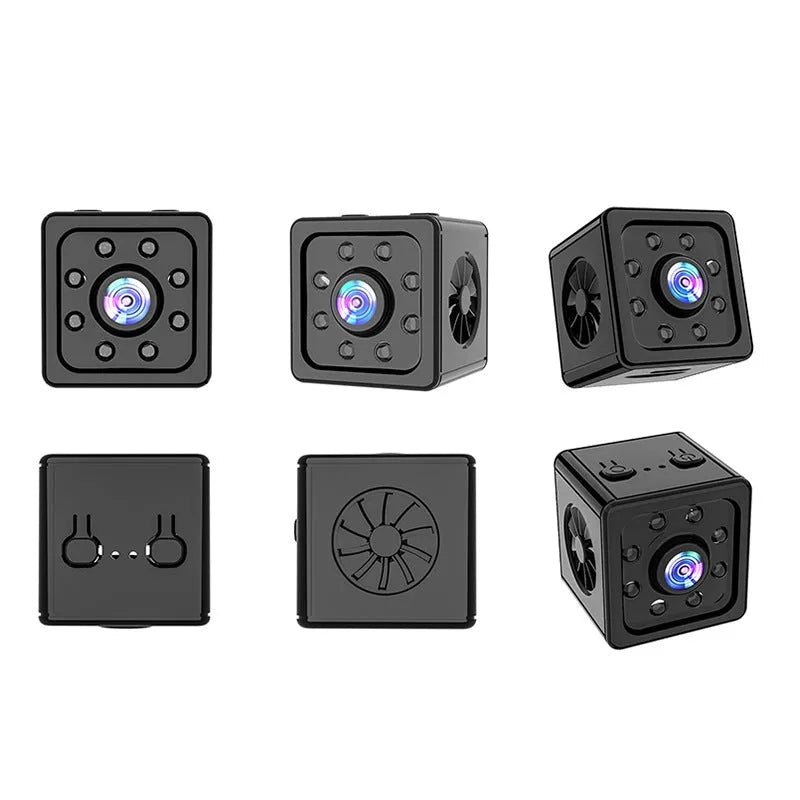 Black cubic K13 remote network sports HD camera on its included mounting bracket.