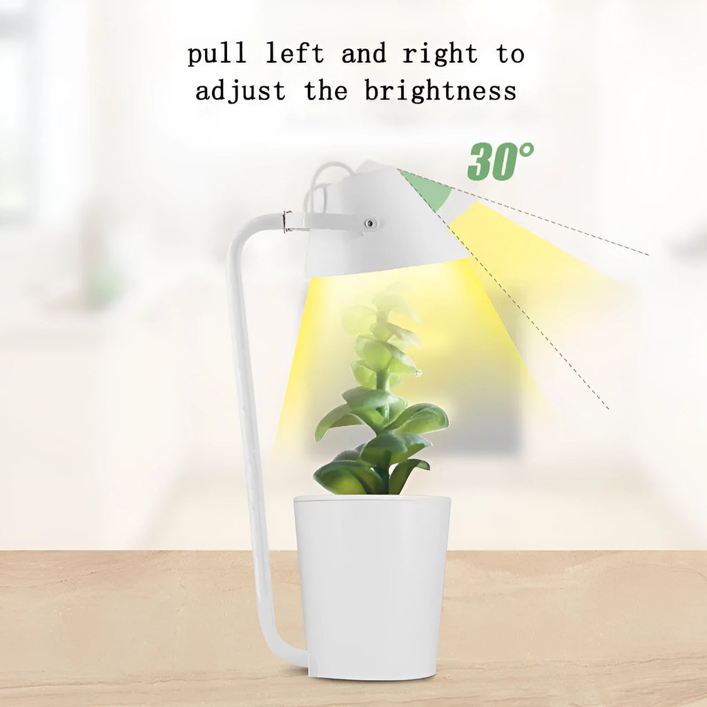 White plastic desktop hydroponic plant growth machine for soilless indoor cultivation.