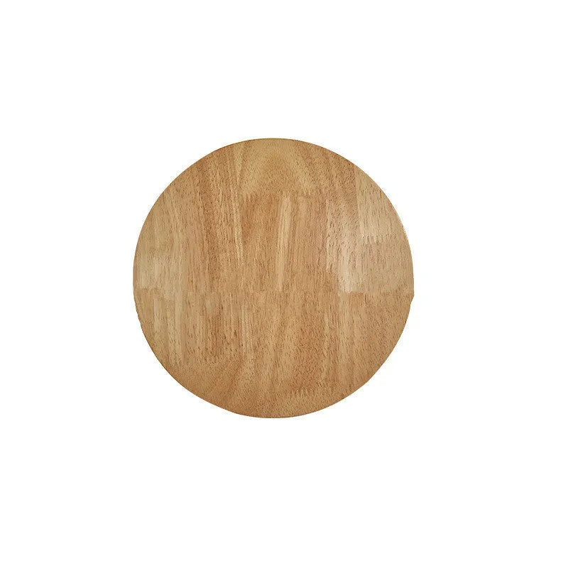 Modern log art wall lamp with wooden shade oval shape LED light