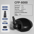 CFP series horizontal plastic fish pond filter pump for large flow filtration systems