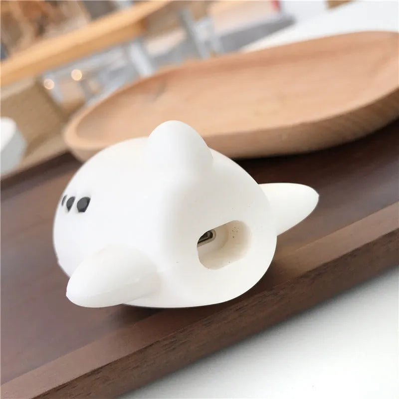 Cartoon airplane headset themed silicone flip case for Apple AirPods 1 and 2 with hook attachment